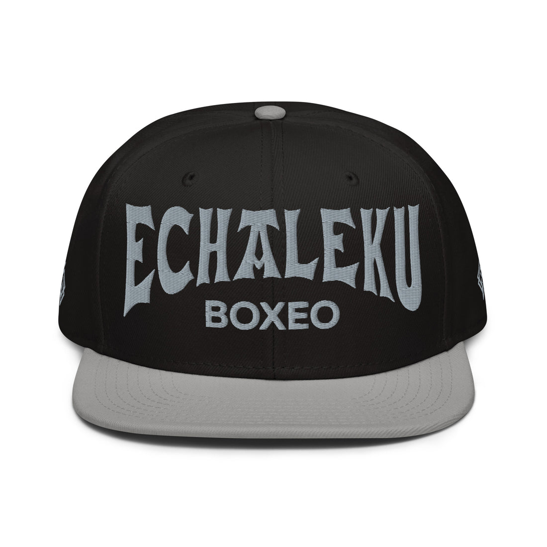 Gorra Echaleku Boxeo Snapback Hat Bicolor Negra y detalles en Gris - Echaleku Boxeo