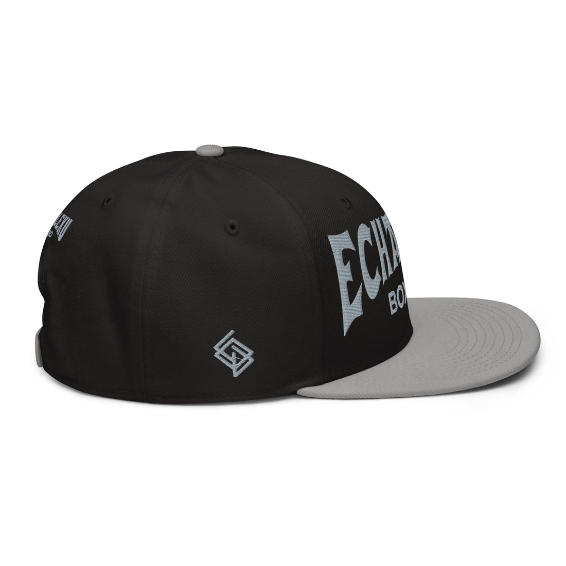 Gorra Echaleku Boxeo Snapback Hat Bicolor Negra y detalles en Gris - Echaleku Boxeo