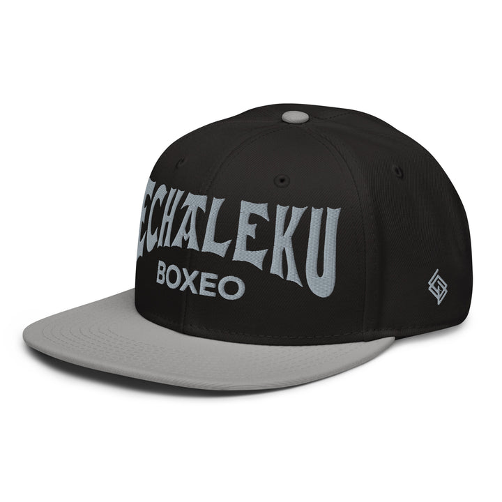 Gorra Echaleku Boxeo Snapback Hat Bicolor Negra y detalles en Gris - Echaleku Boxeo