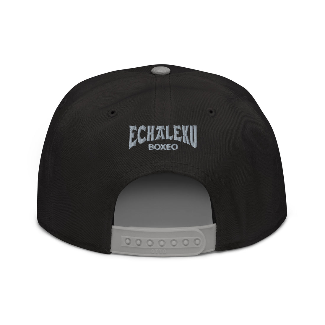 Gorra Echaleku Boxeo Snapback Hat Bicolor Negra y detalles en Gris - Echaleku Boxeo