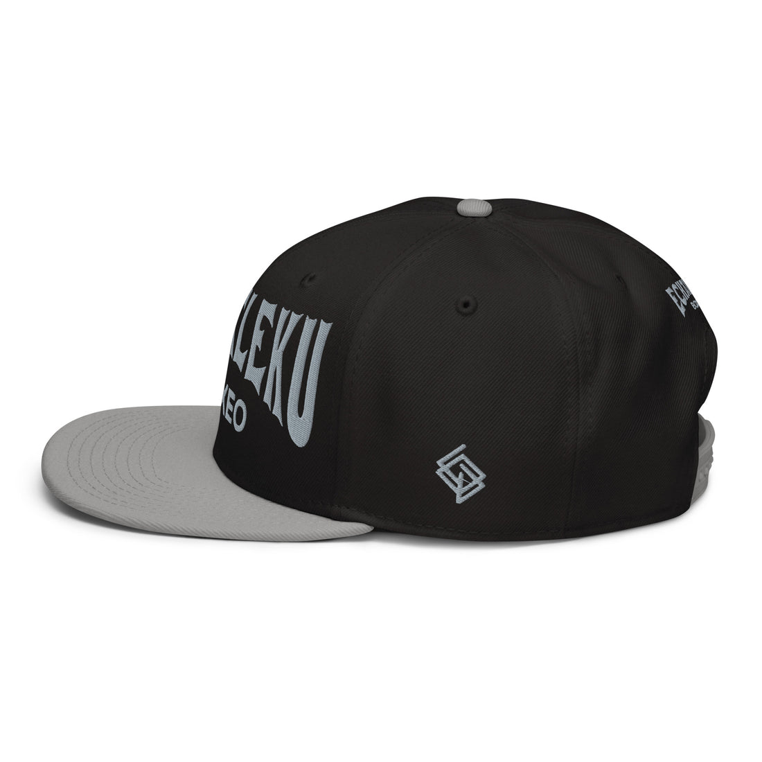 Gorra Echaleku Boxeo Snapback Hat Bicolor Negra y detalles en Gris - Echaleku Boxeo