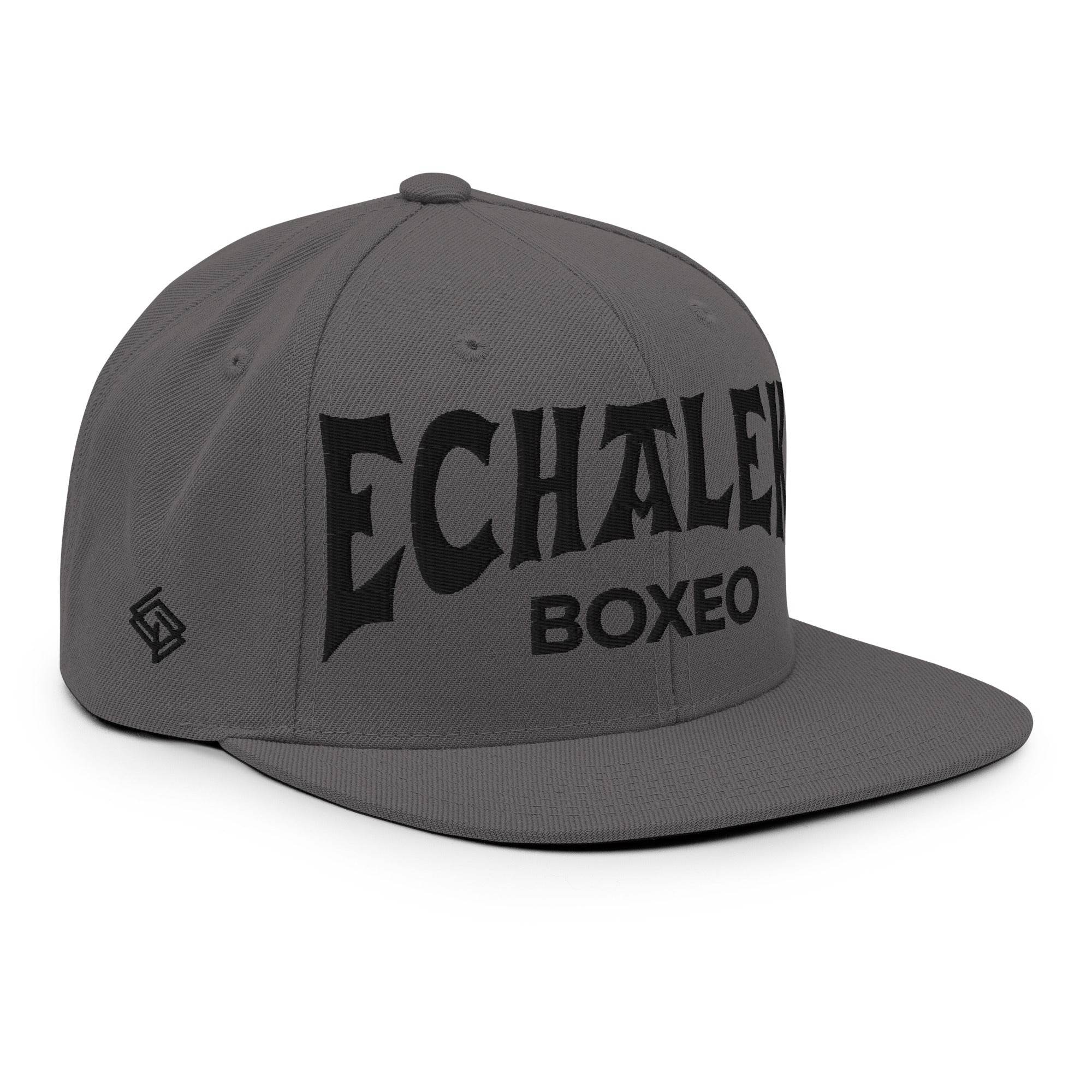 Gorra Echaleku Boxeo Snapback Hat Gris y Negro - Echaleku Boxeo