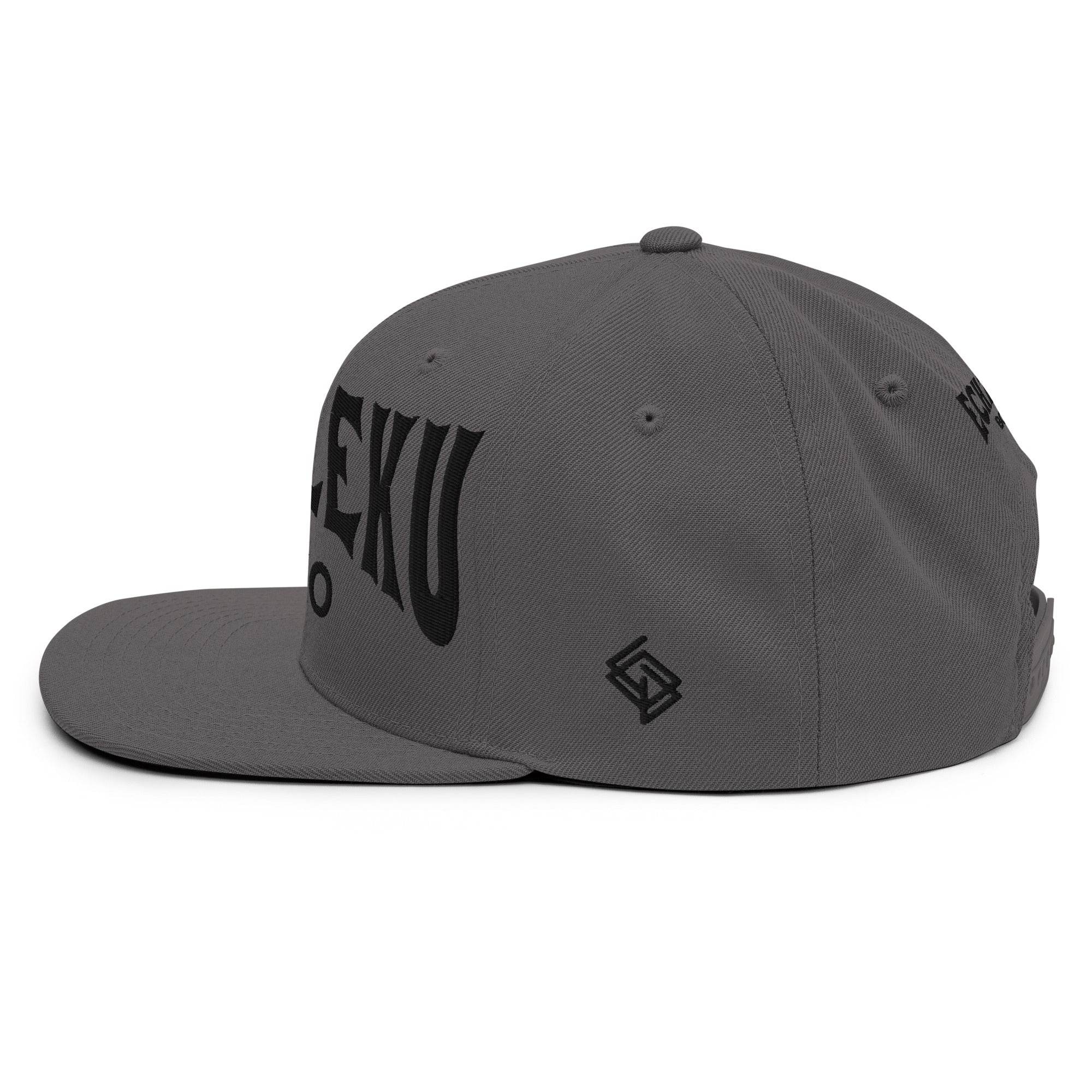 Gorra Echaleku Boxeo Snapback Hat Gris y Negro - Echaleku Boxeo