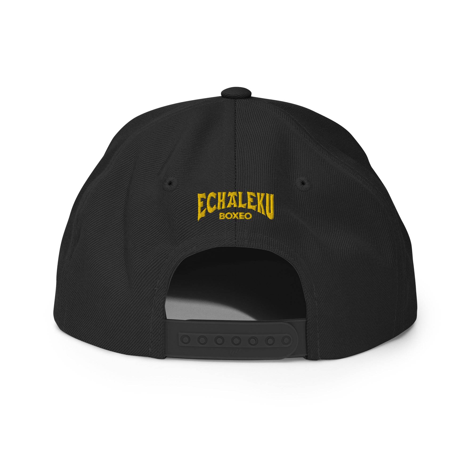 Gorra Echaleku Boxeo Snapback Hat Negro y Dorado - Echaleku Boxeo