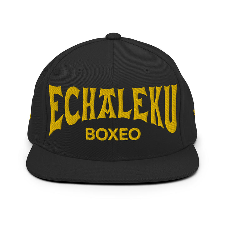 Gorra Echaleku Boxeo Snapback Hat Negro y Dorado - Echaleku Boxeo