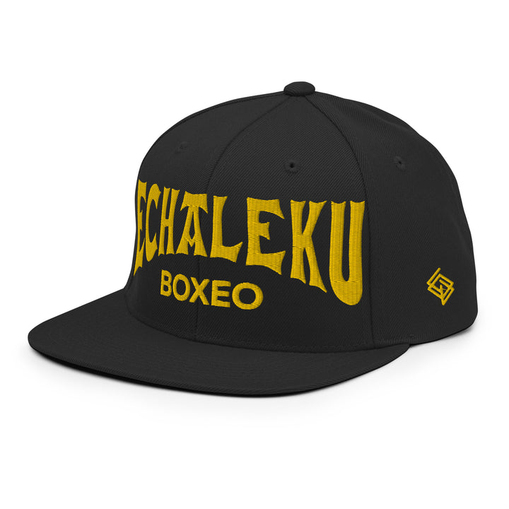 Gorra Echaleku Boxeo Snapback Hat Negro y Dorado - Echaleku Boxeo