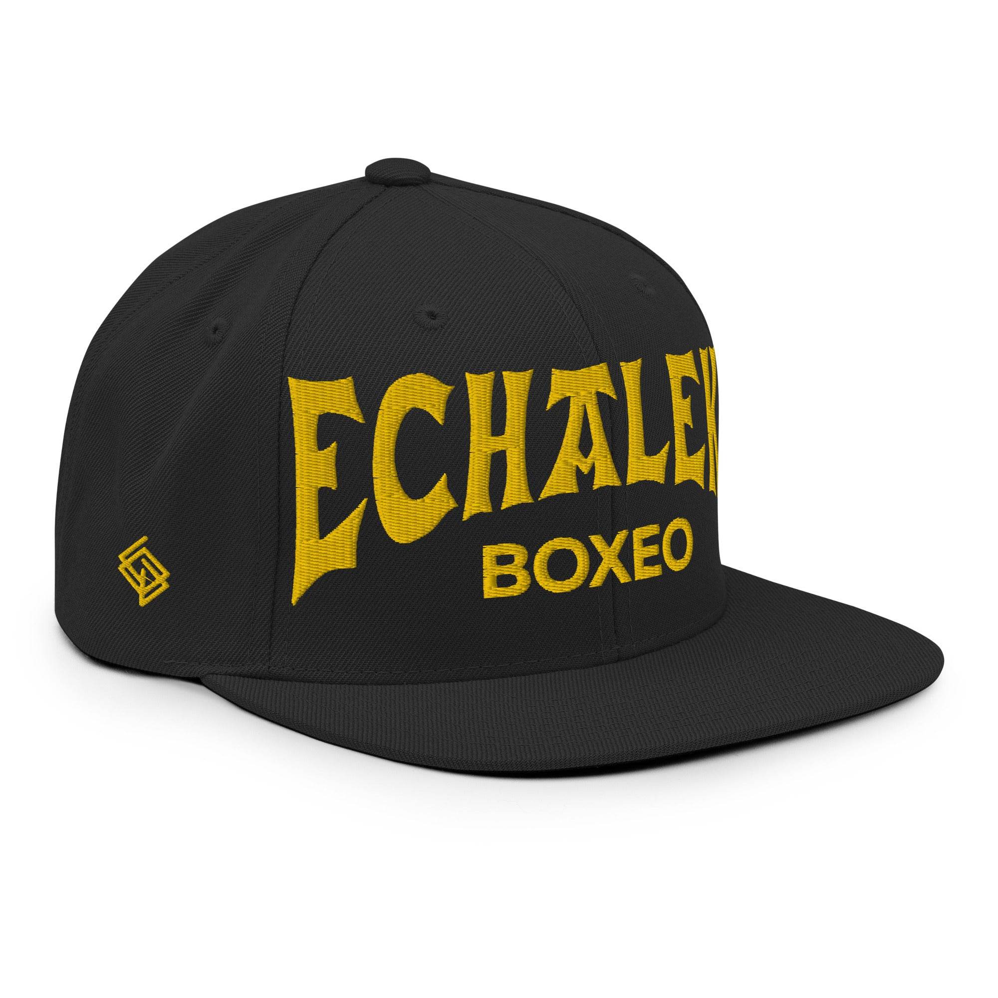 Gorra Echaleku Boxeo Snapback Hat Negro y Dorado - Echaleku Boxeo