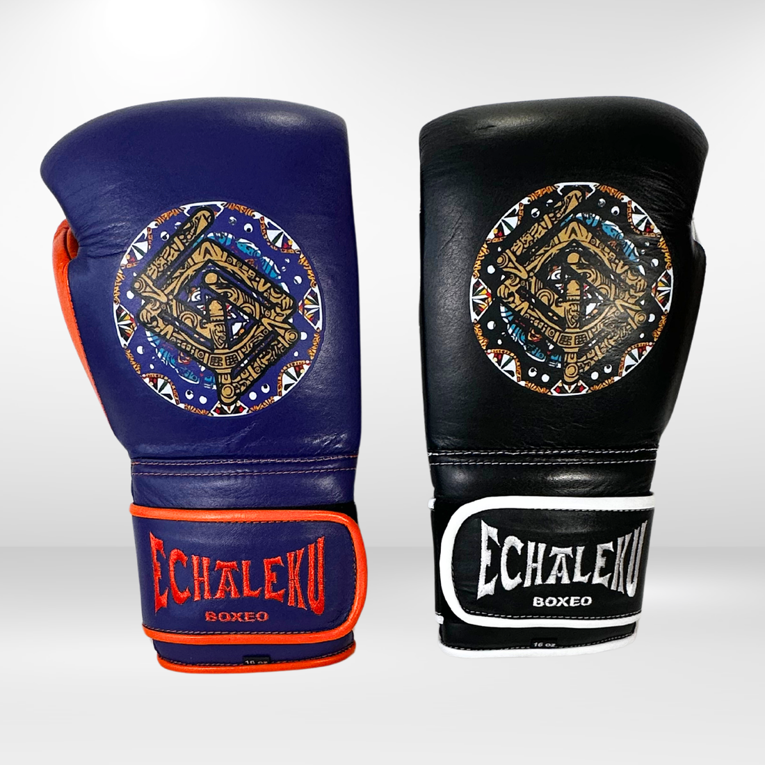 Handmix (AZTECA). Morado y Naranja + Negro y Blanco - Echaleku Boxeo