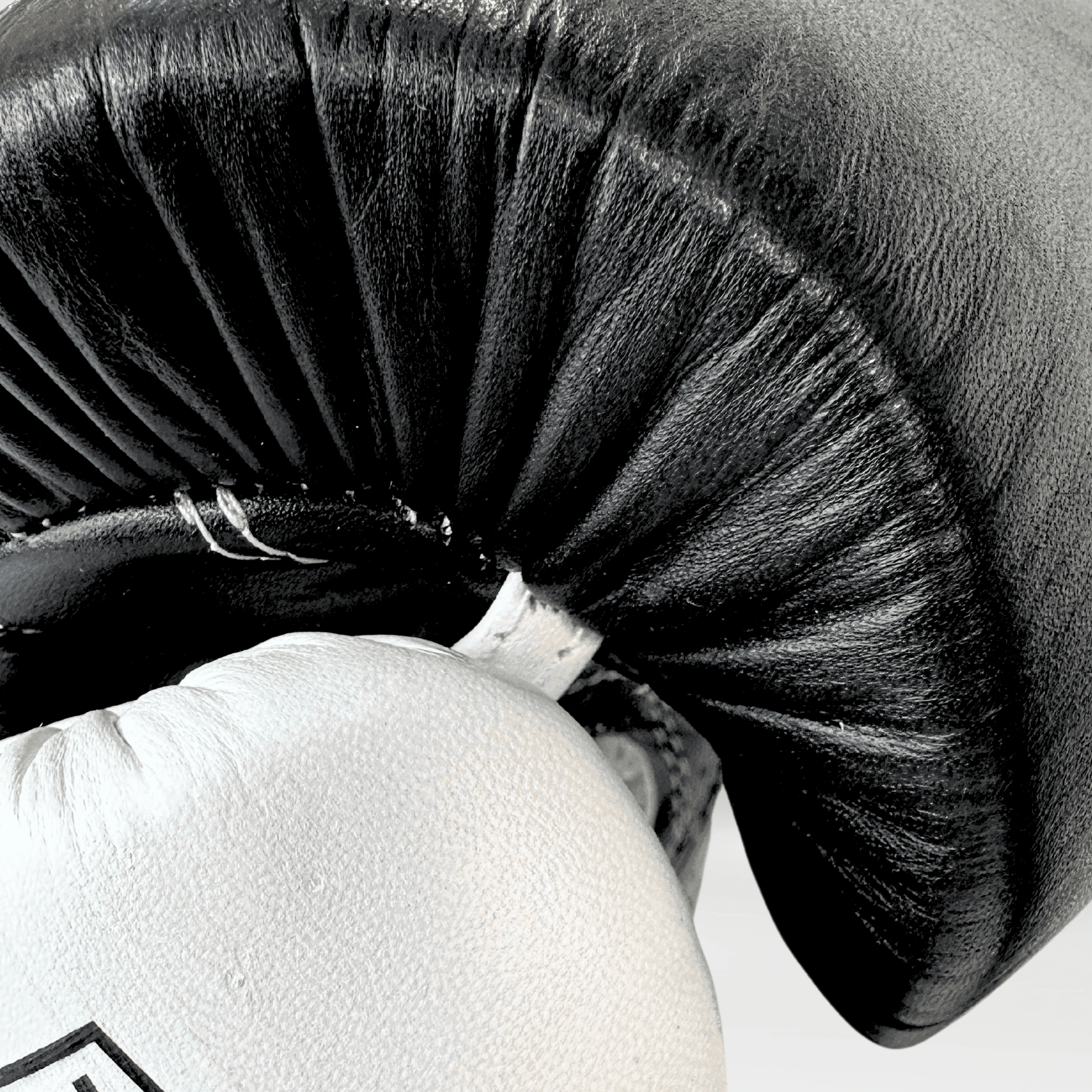 DUPLA Casco Boxeo Barra Piel Negro y Dorado + AZTECA Negro y Blanco - Echaleku Boxeo