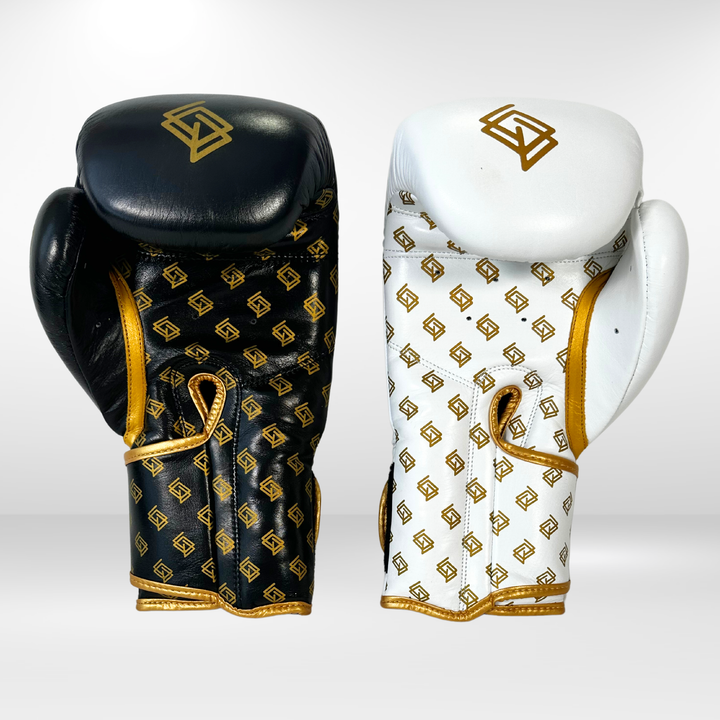 Handmix (TFC2024). Blanco/Negro + Dorado - Echaleku Boxeo