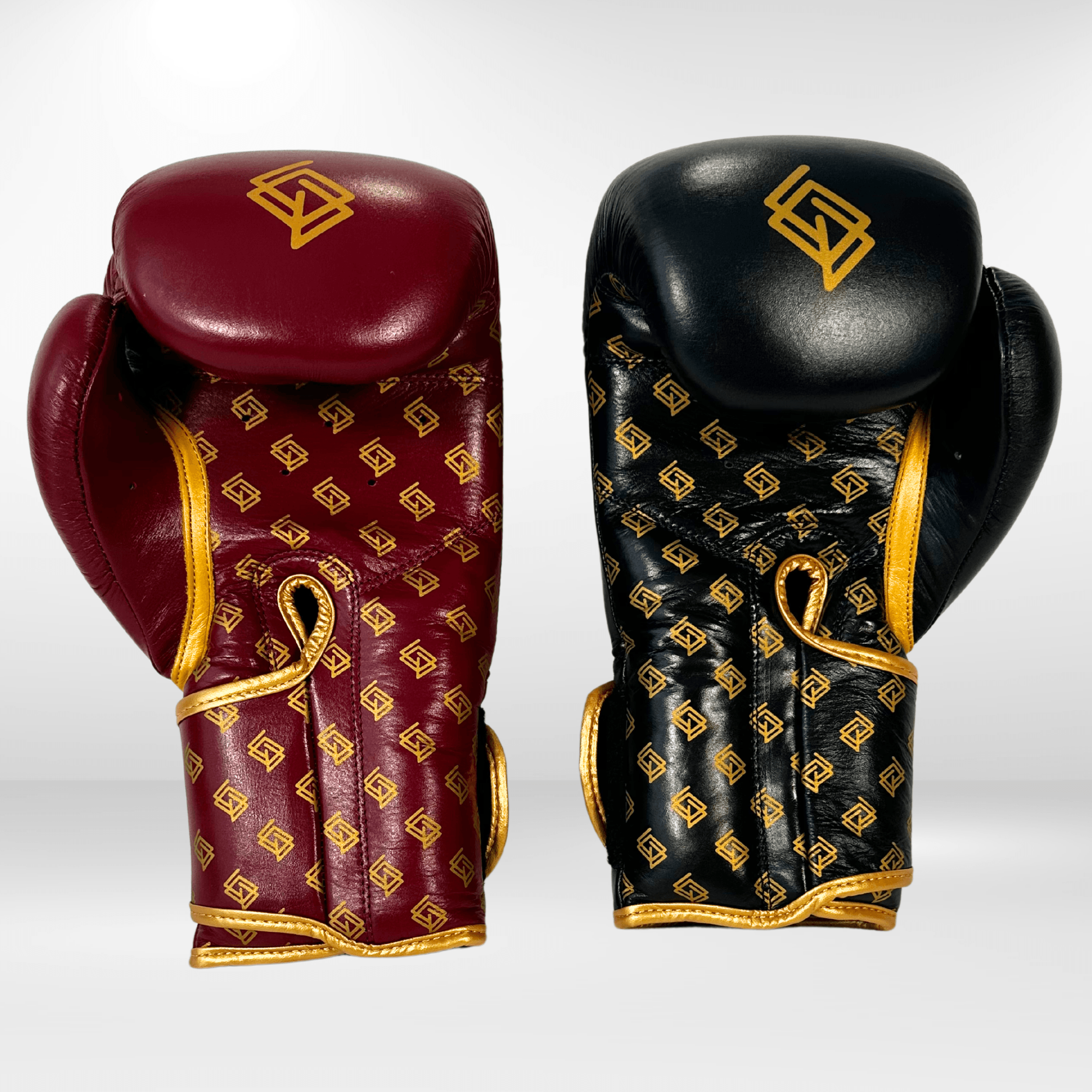 Handmix. GUANTES PREMIUM ENTRENAMIENTO BOXEO AMATEUR: Negro/Burdeos + Dorado (V3.0) - Echaleku Boxeo