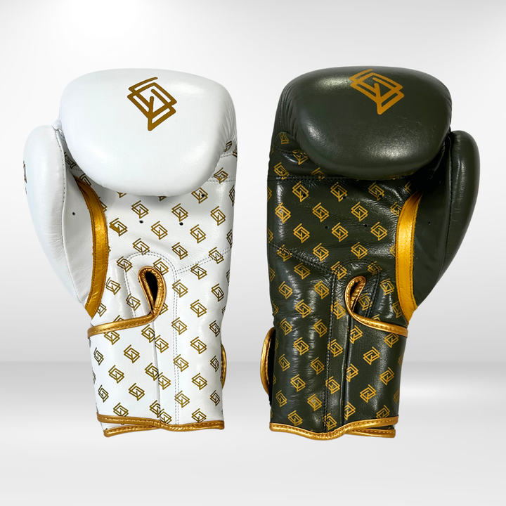 Handmix (TFC2024). Verde Militar/Blanco + Dorado - Echaleku Boxeo