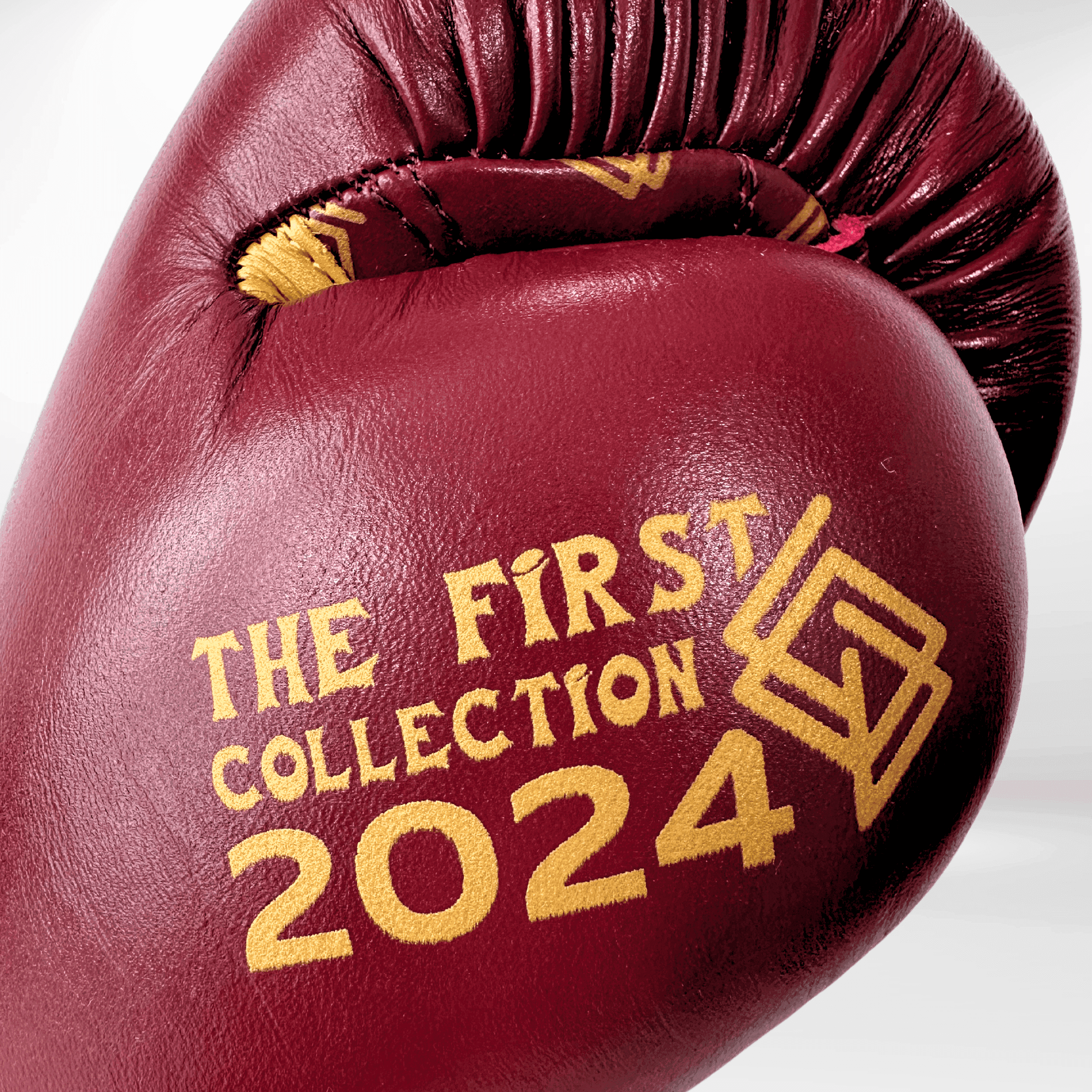 DUPLA Casco Boxeo Barra Piel Negro y Dorado + TFC2024 Burdeos y Dorado - Echaleku Boxeo