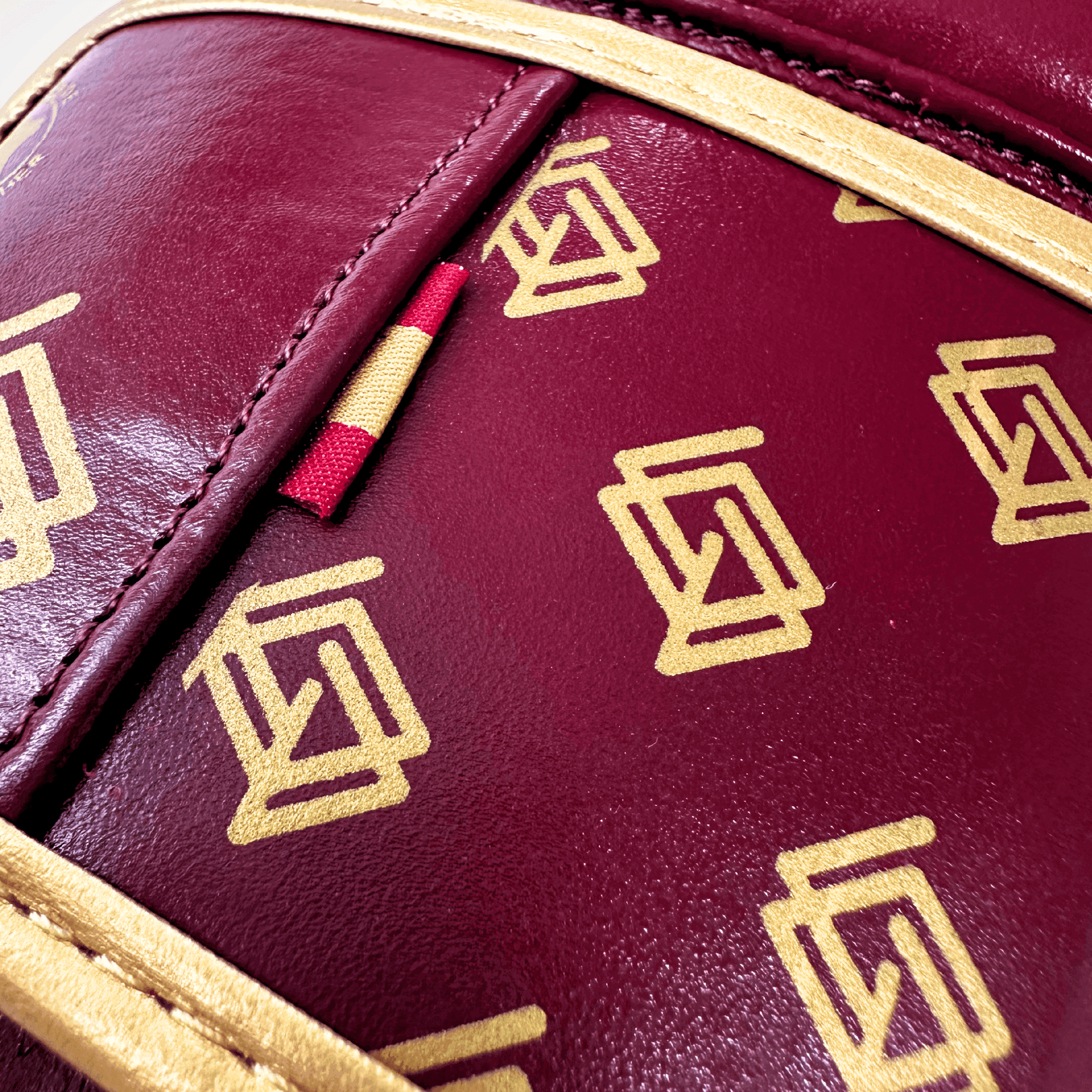 DUPLA Casco Boxeo Barra Piel Negro y Dorado + TFC2024 Burdeos y Dorado - Echaleku Boxeo