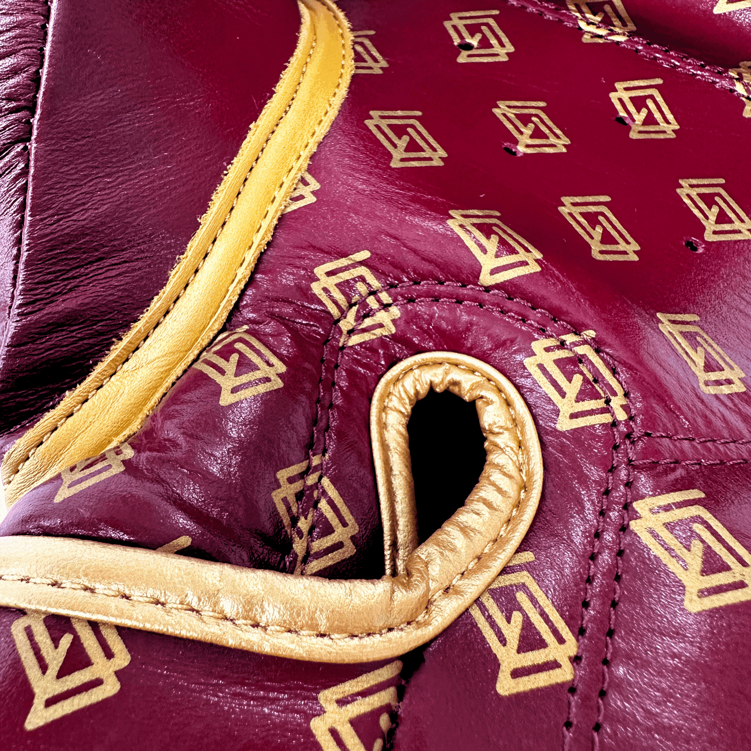 DUPLA Casco Boxeo Barra Piel Negro y Dorado + TFC2024 Burdeos y Dorado - Echaleku Boxeo