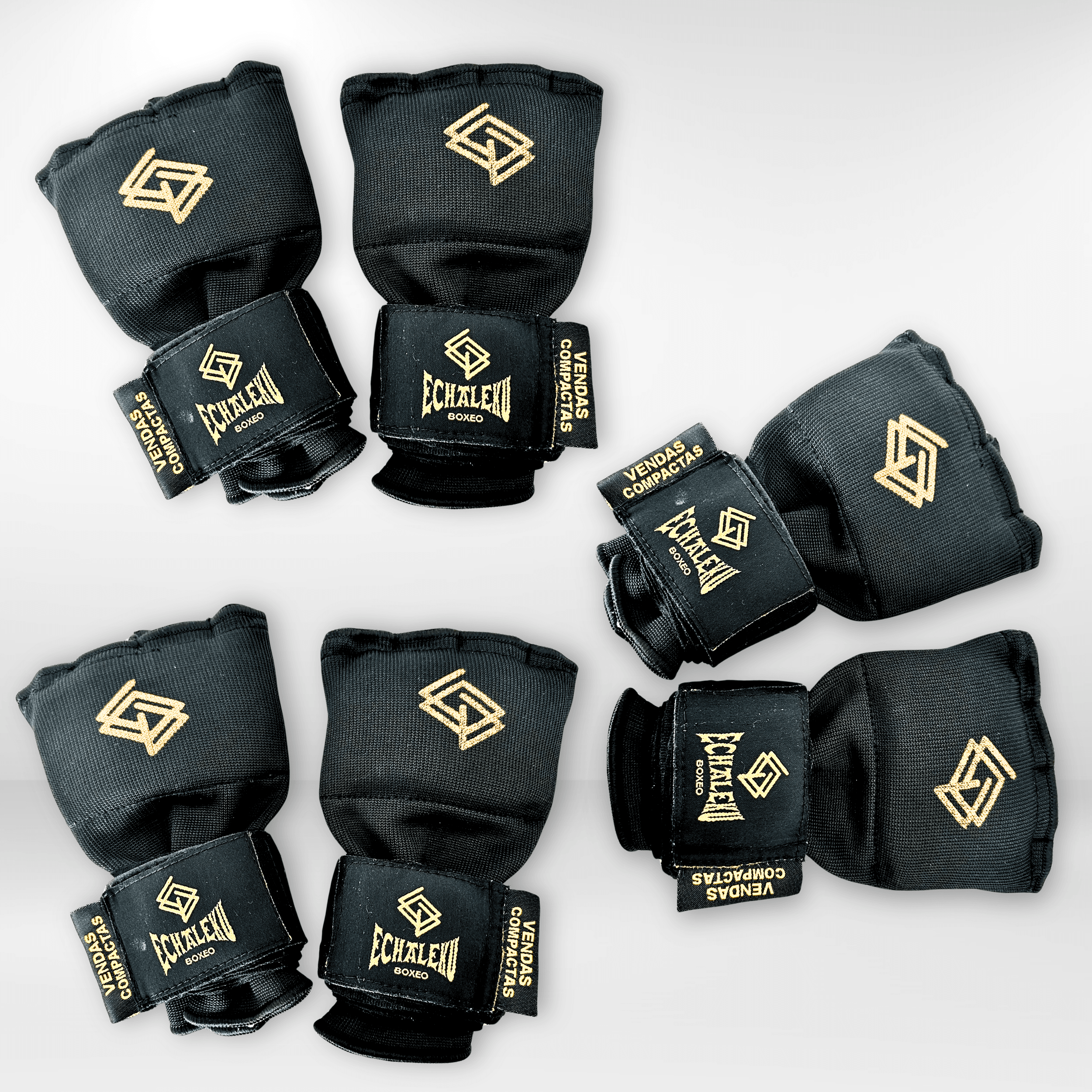 (Pack 3) Vendas de Boxeo Compactas tipo guante (Precio especial 22€/par) - Echaleku Boxeo