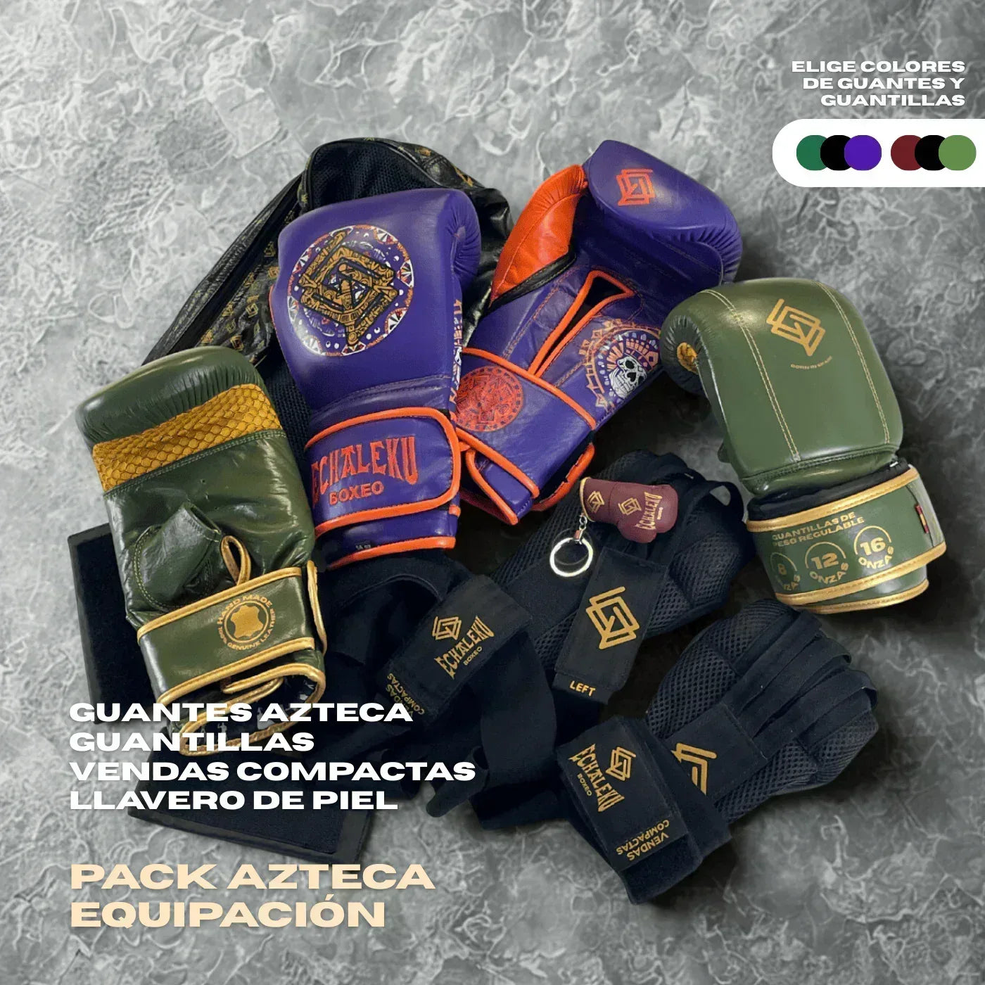 Pack Azteca Equipación - Echaleku Boxeo