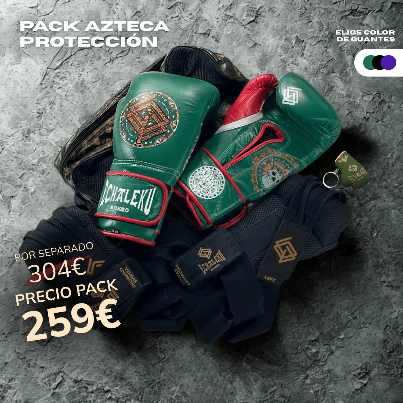 Pack Azteca Protección - Echaleku Boxeo