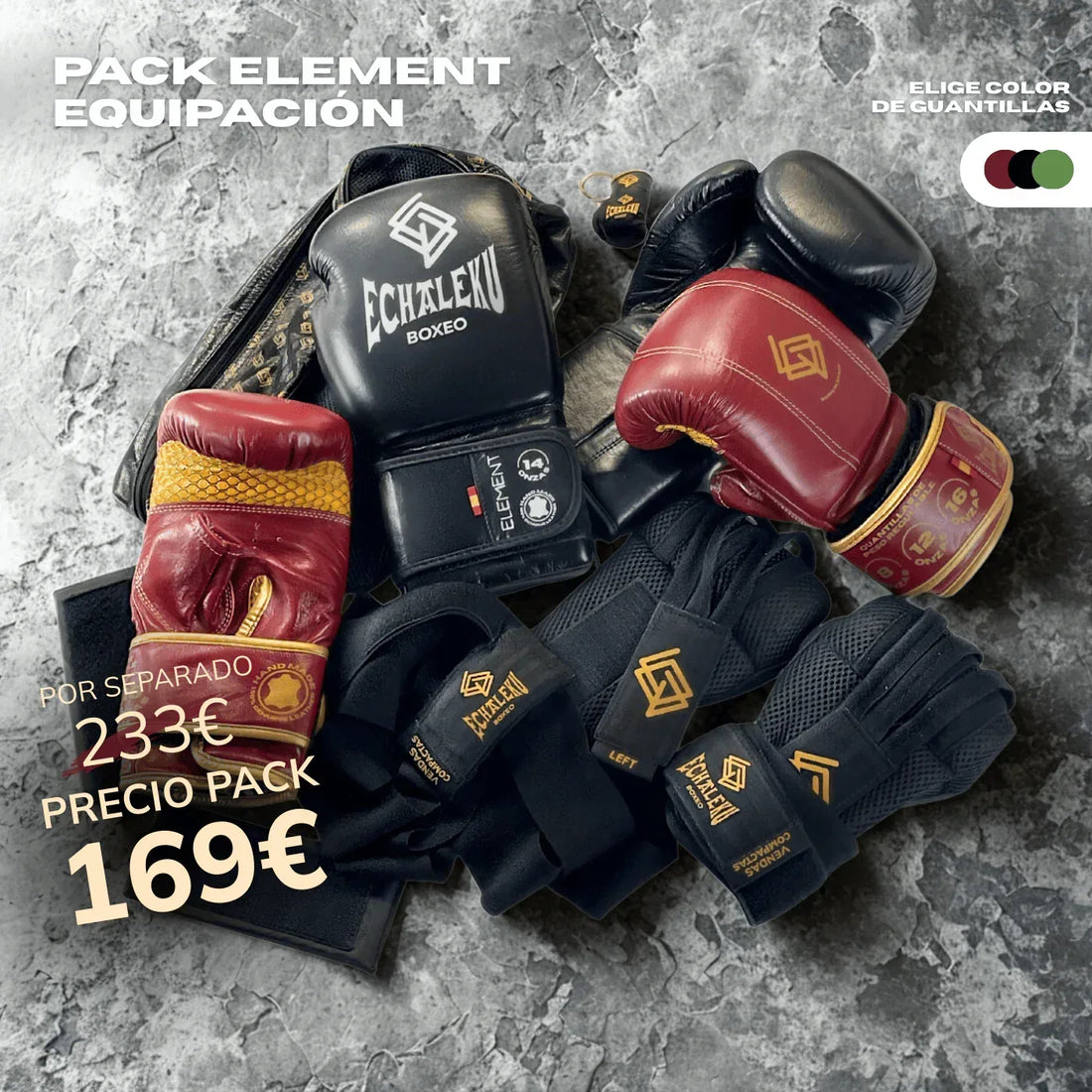 Pack Element Equipación - Echaleku Boxeo