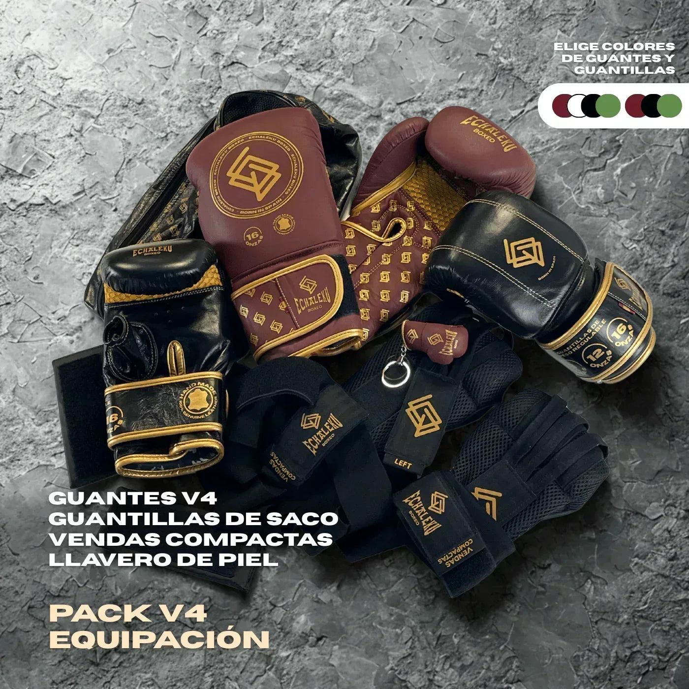 Pack V4 Equipación - Echaleku Boxeo