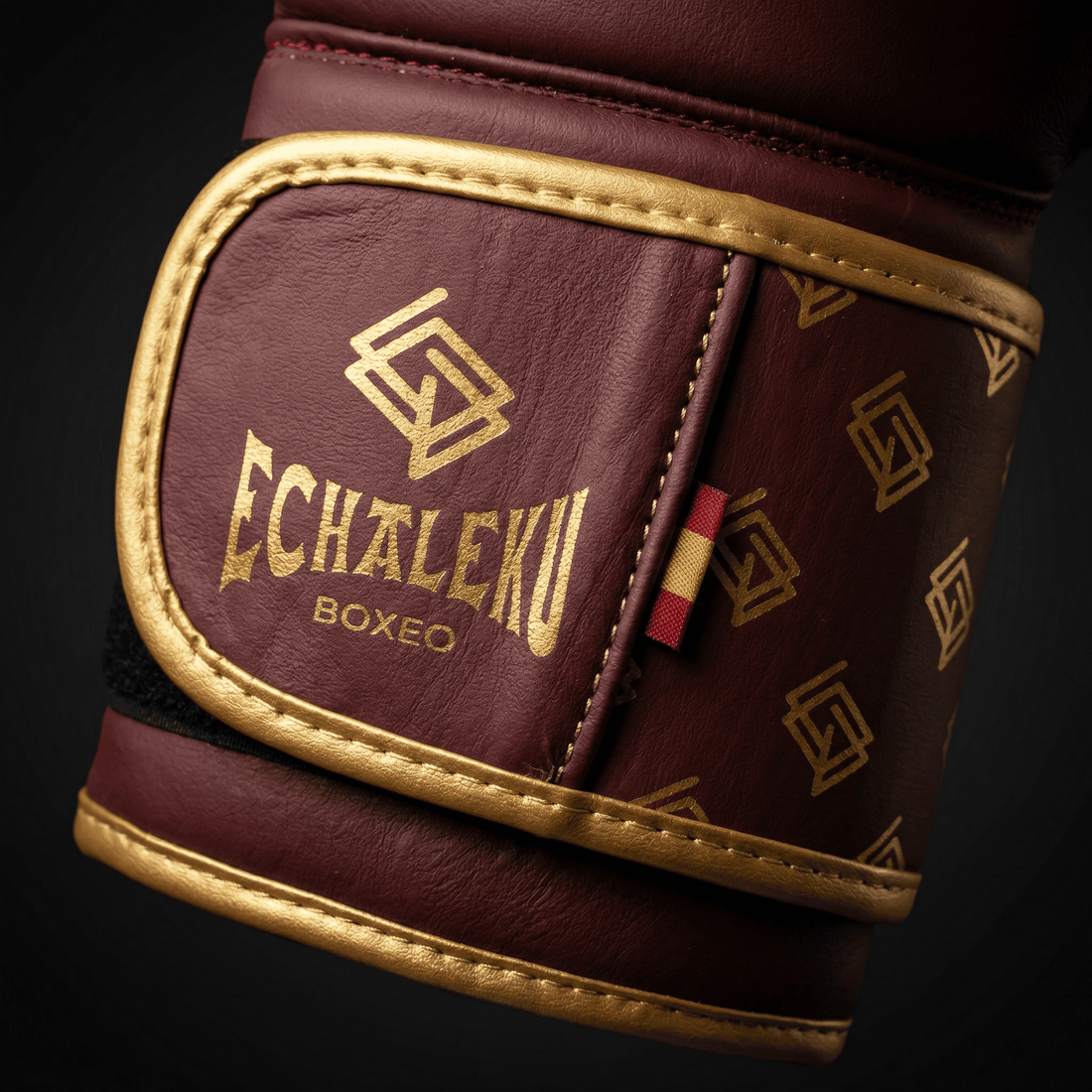 GUANTES BOXEO PREMIUM V5 FORRO 100% WATERPROOF: Original. Burdeos y Dorado (Reserva con entrega en julio)
