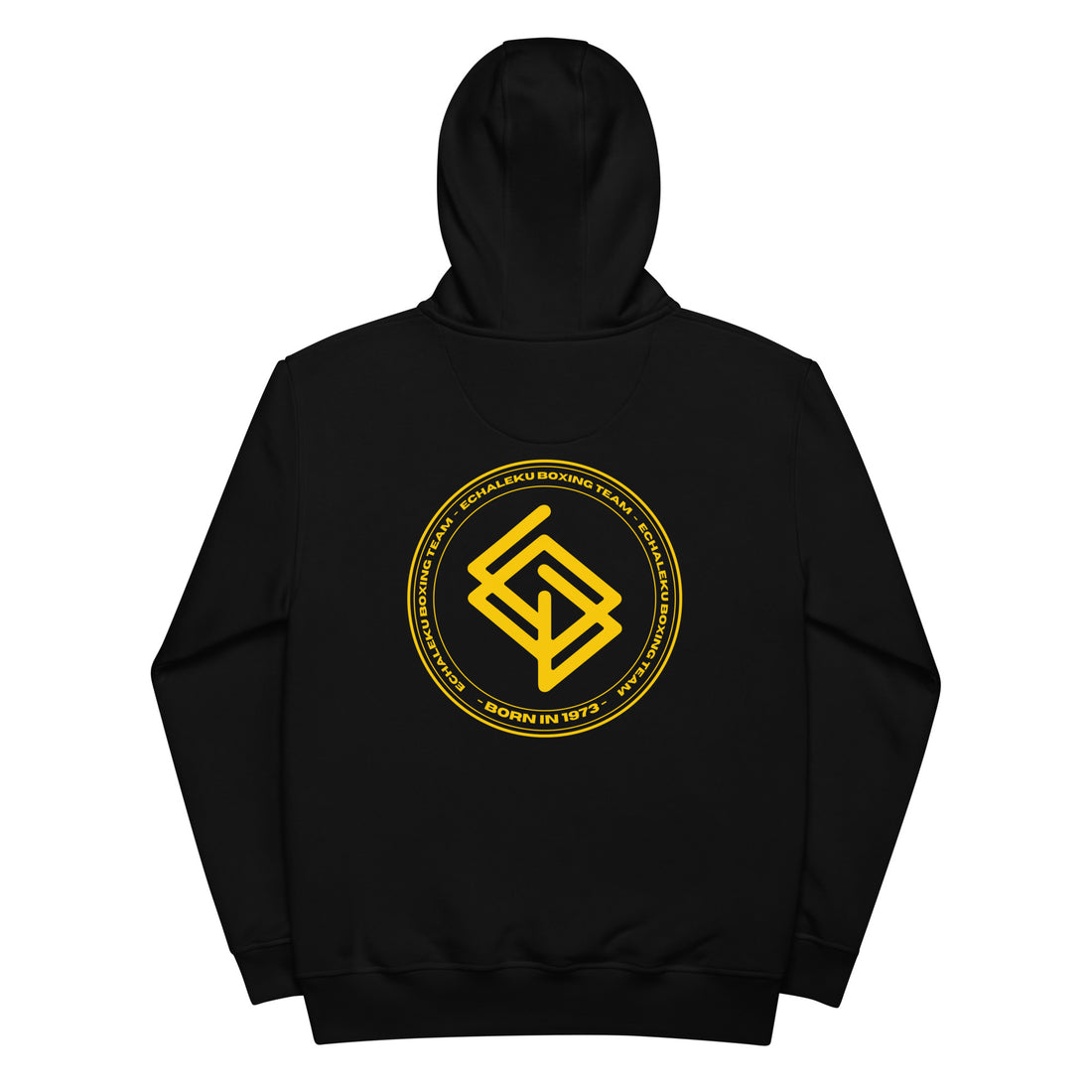 Sudadera bordada capucha Mujer Casual Echaleku Boxing Team Negro y Dorado - Echaleku Boxeo