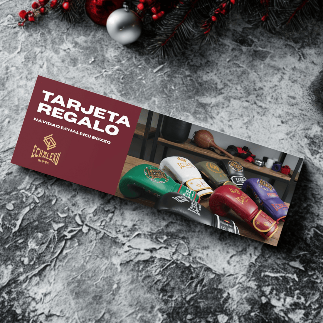 Tarjeta regalo Navidad Echaleku Boxeo