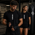 Camiseta Unisex Básica Logo Vertical 100% Algodón