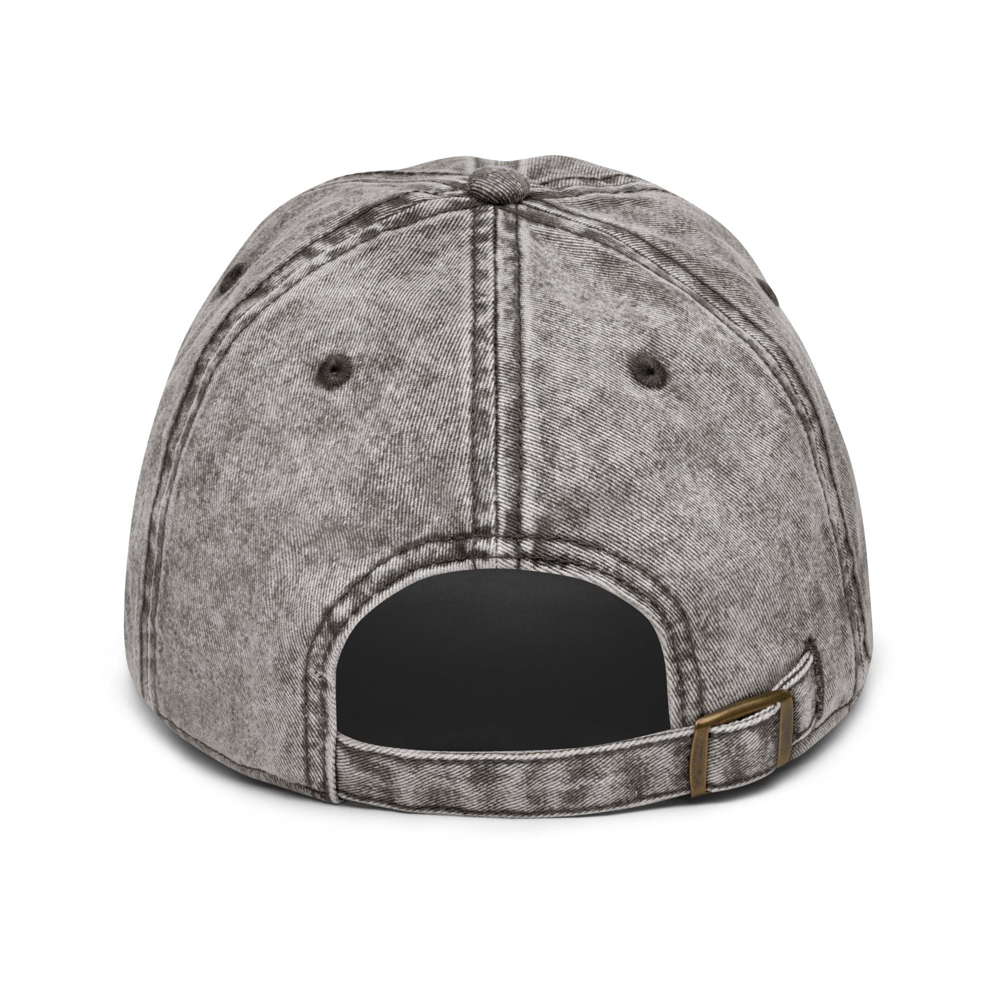Gorra Vintage Algodón Gris y Negra