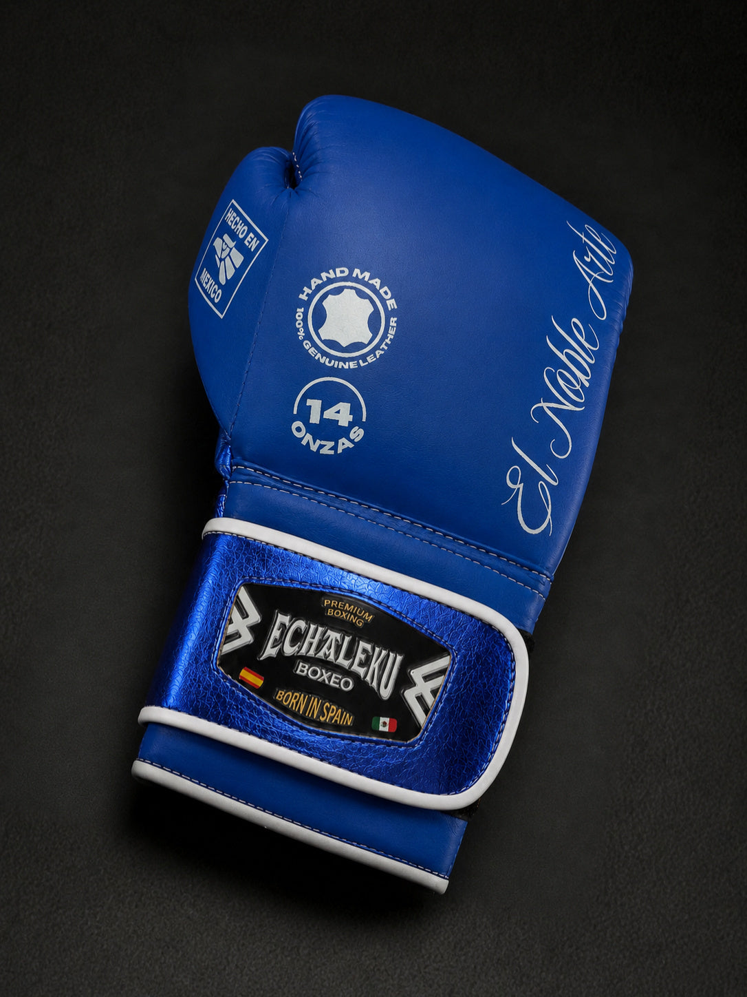 Guantes de boxeo Guanajuato Cantera Azul, vista individual