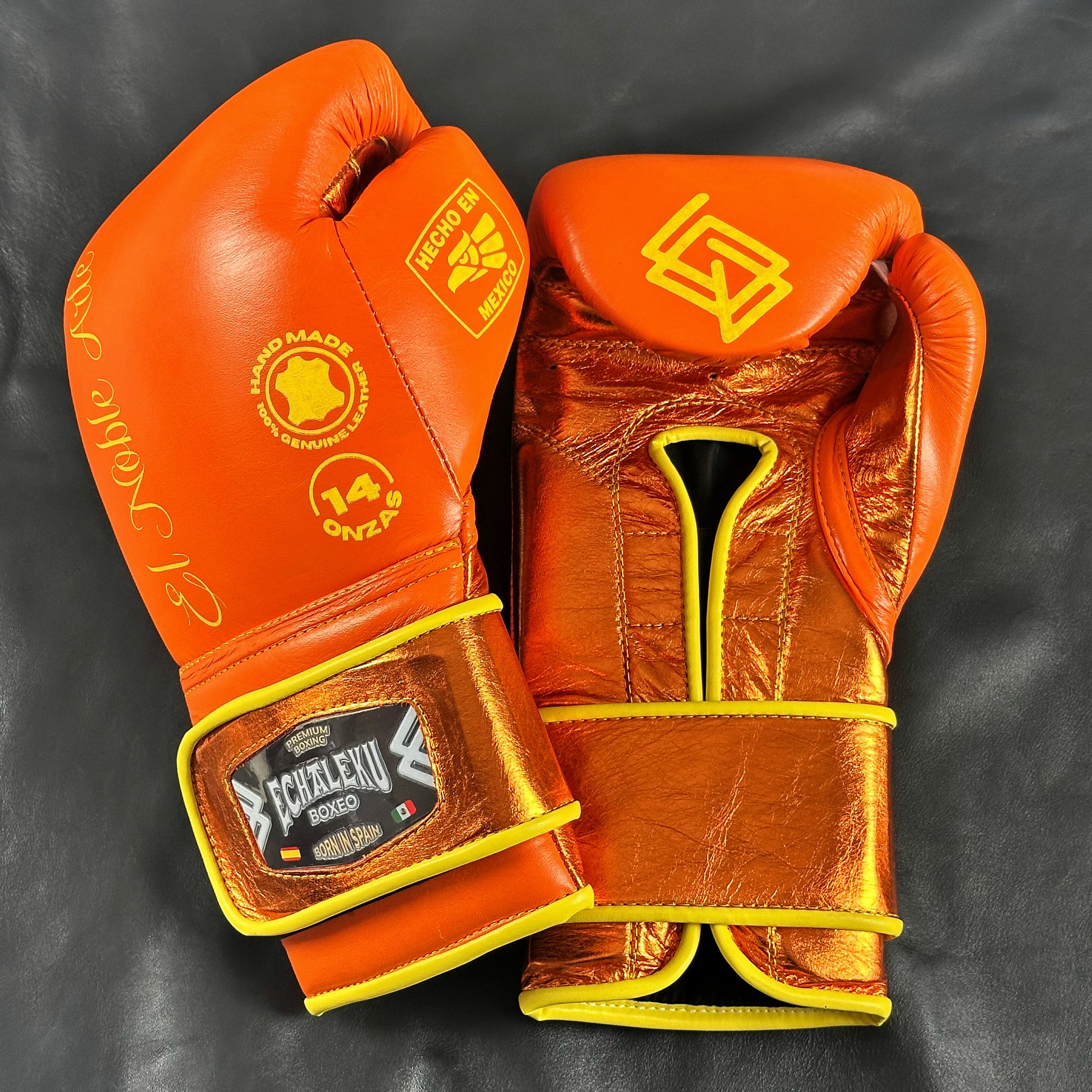 Guantes de boxeo Guanajuato Teja Coral de Echaleku Boxeo, segunda vista