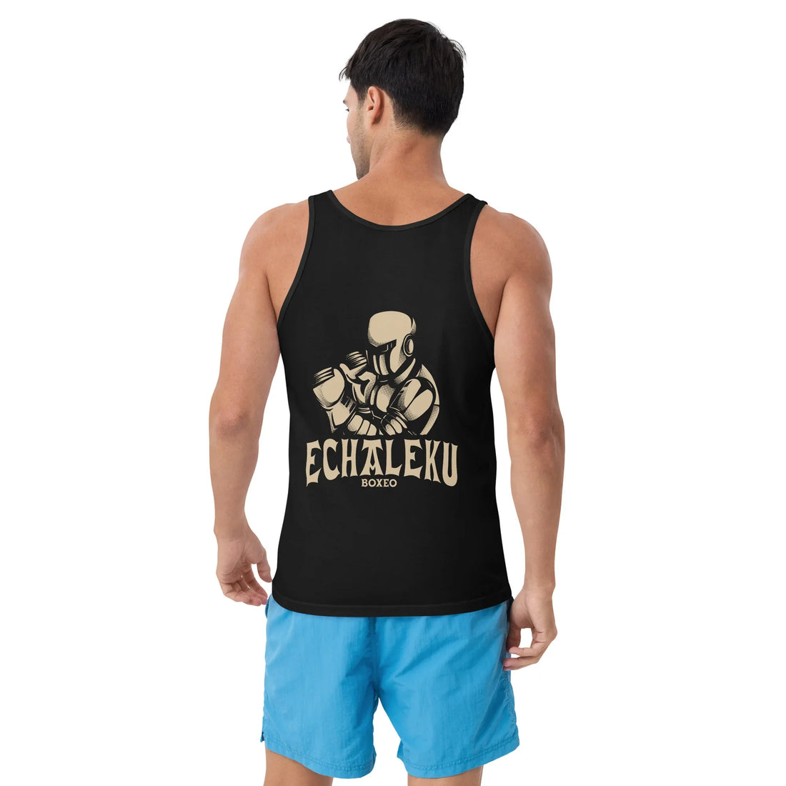 Camiseta entrenamiento Unisex Tirantes Robot Boxeador - Echaleku Boxeo