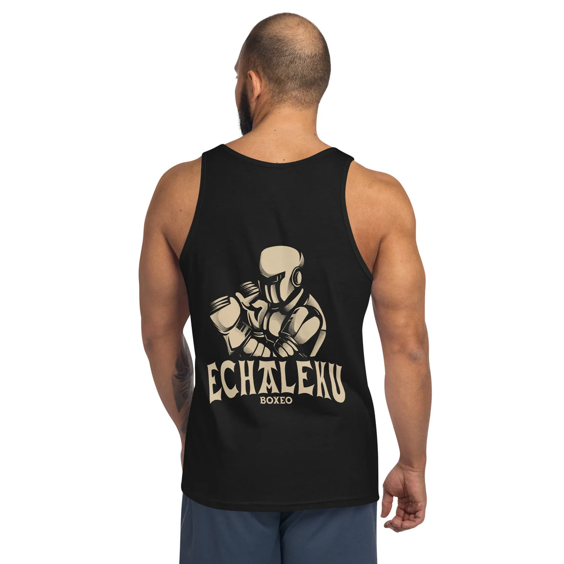 Camiseta entrenamiento Unisex Tirantes Robot Boxeador - Echaleku Boxeo
