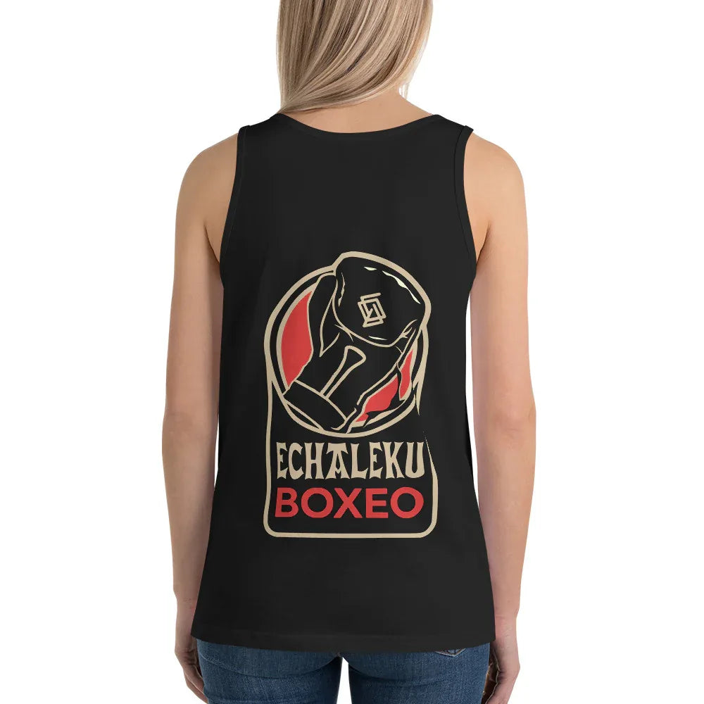 Camiseta entrenamiento Unisex Tirantes Guante Rojo - Echaleku Boxeo