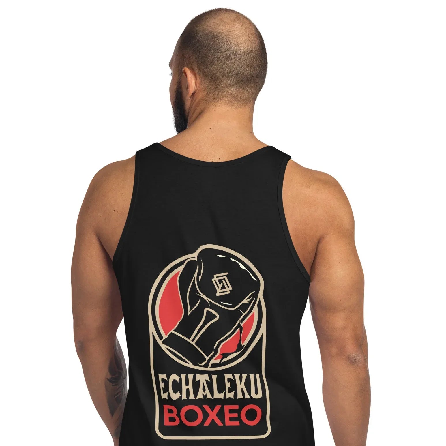 Camiseta entrenamiento Unisex Tirantes Guante Rojo - Echaleku Boxeo