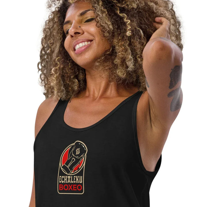 Camiseta entrenamiento Unisex Tirantes Guante Rojo - Echaleku Boxeo