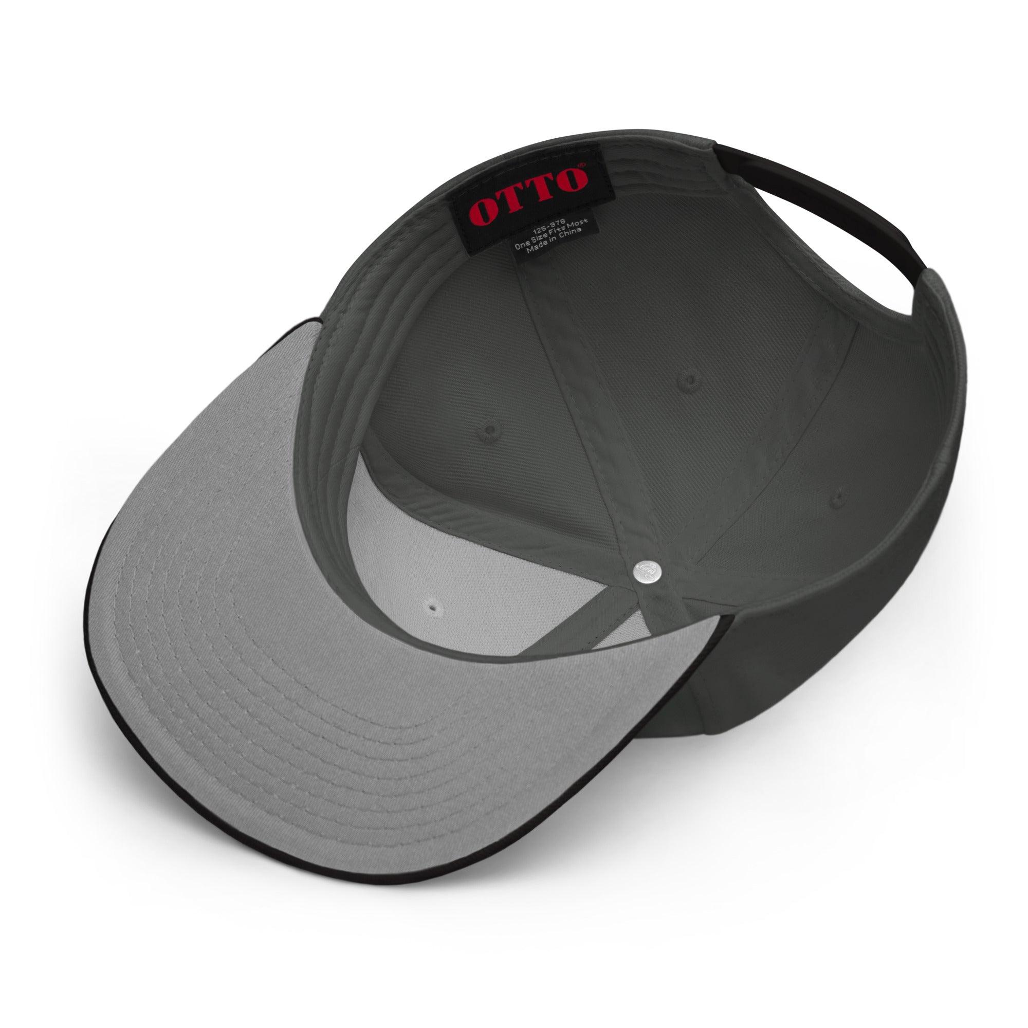 Gorra Echaleku Boxeo RING Snapback Hat Bicolor Gris y detalles en Negro