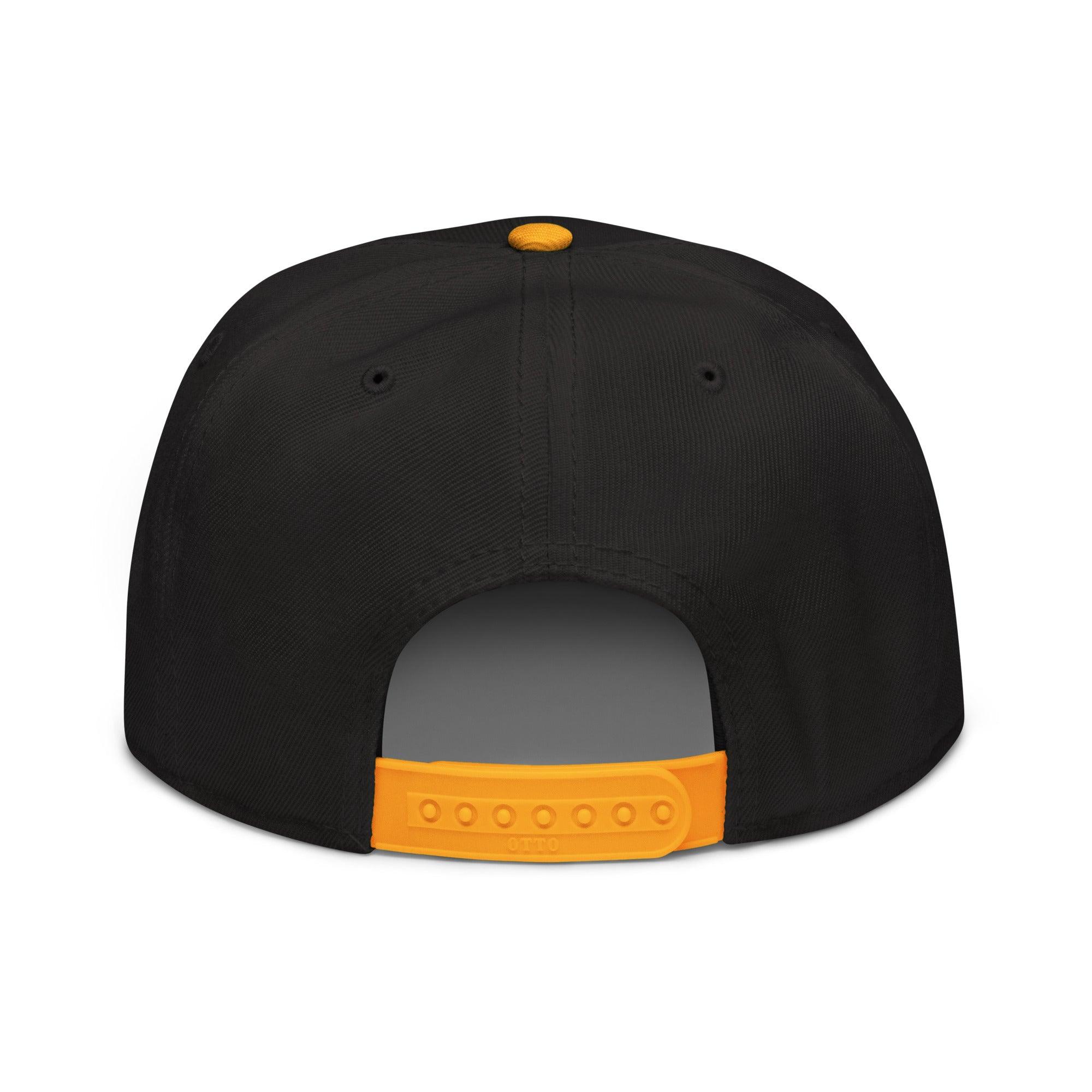 Gorra Echaleku Boxeo RING Snapback Hat Bicolor Negra y detalles en Dorado