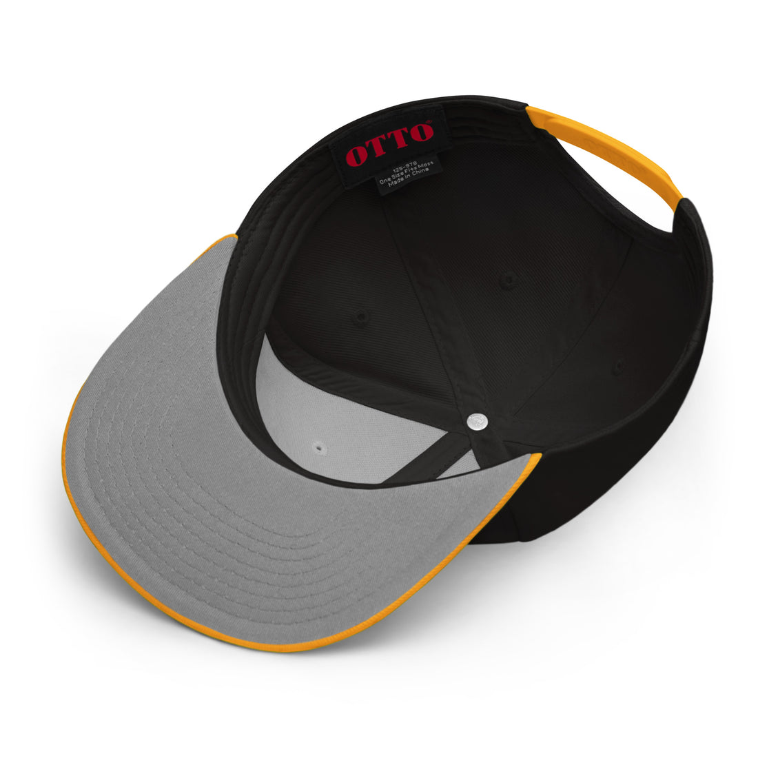 Gorra Echaleku Boxeo RING Snapback Hat Bicolor Negra y detalles en Dorado
