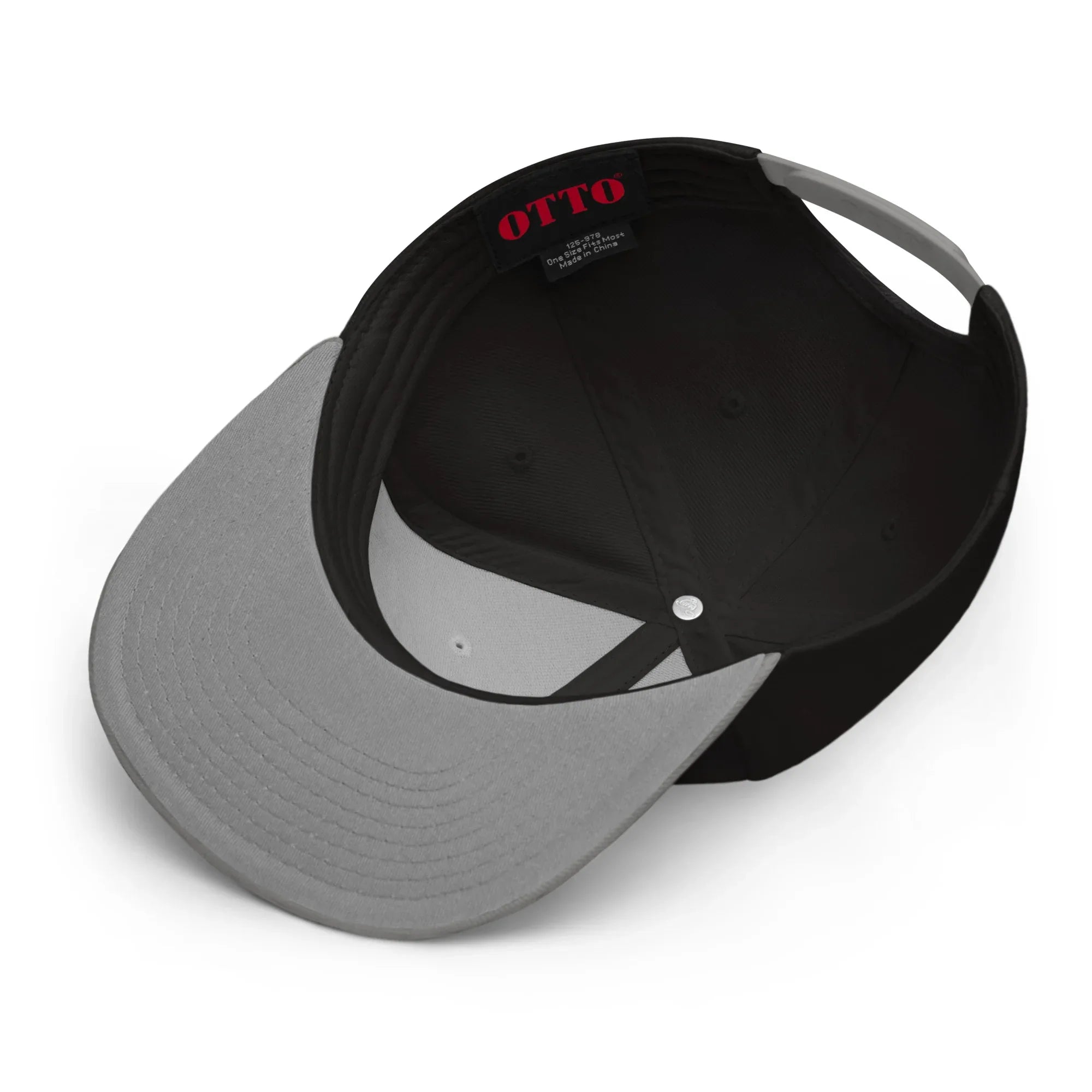 Gorra Echaleku Boxeo RING Snapback Hat Bicolor Negra y detalles en Gris