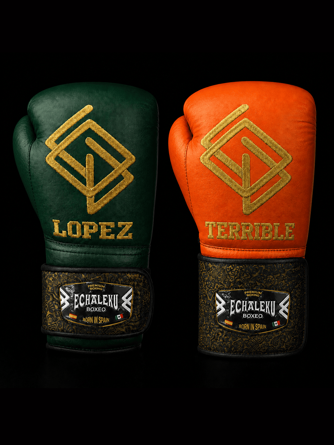 Guantes de Boxeo Oro del Inframundo personalizados