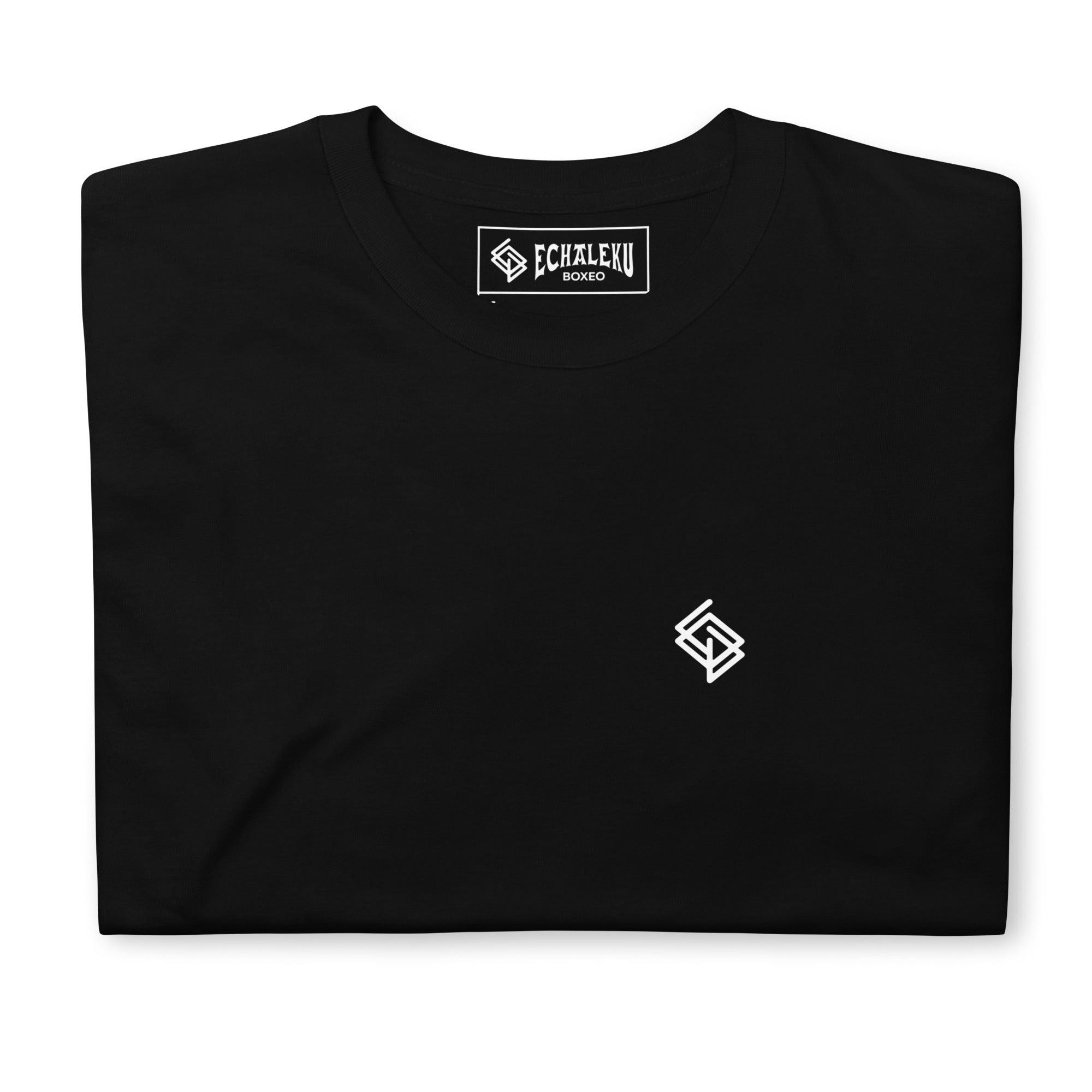 Camiseta Unisex Básica Echaleku Boxeo logo RING 100% algodón