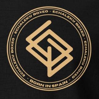 Camiseta Unisex Básica Echaleku Boxing Team Gold. 100% Algodón