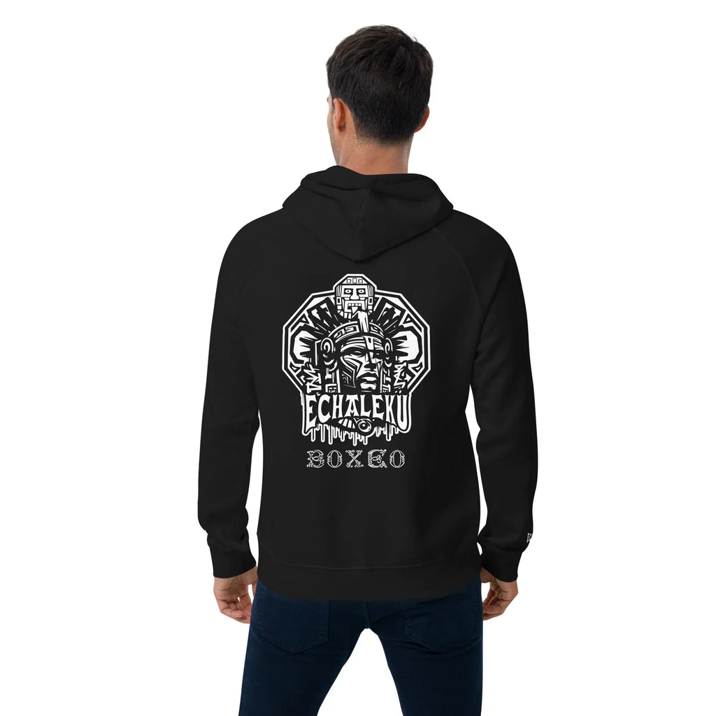 Sudadera Bordada Capucha Unisex Cabeza Indio Mexicano - Echaleku Boxeo