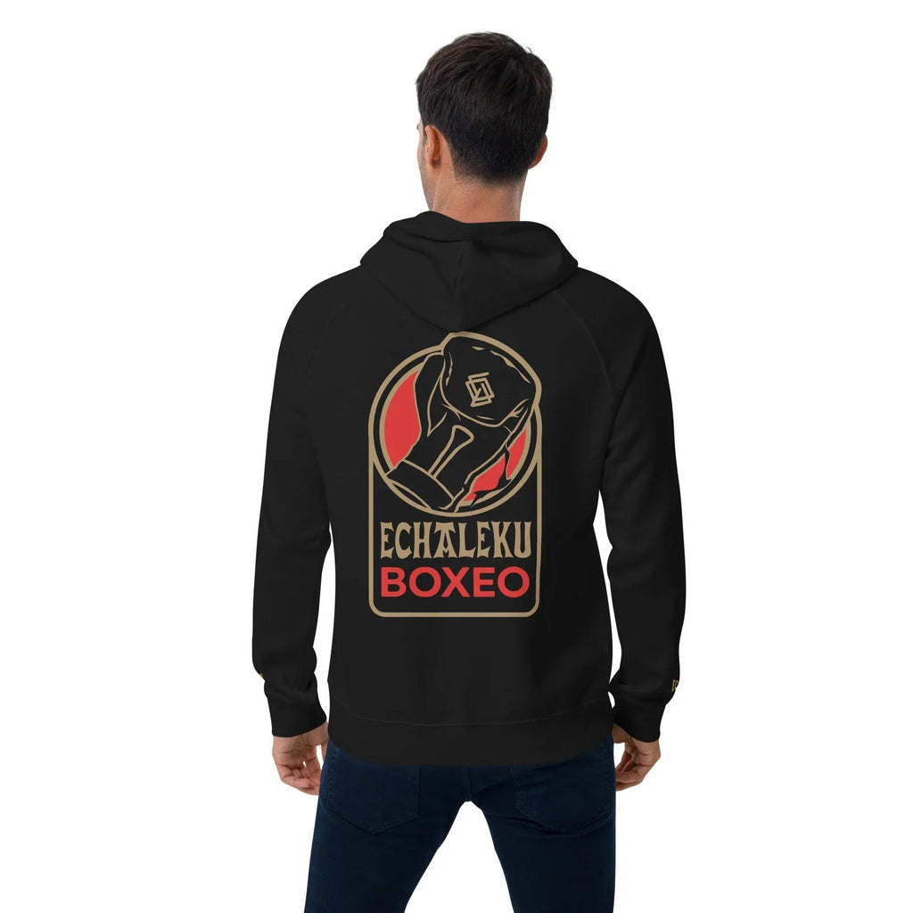 Sudadera Bordada Capucha Unisex Guante Rojo - Echaleku Boxeo
