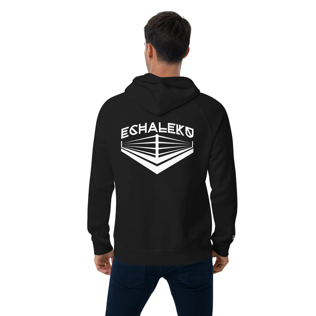 Sudadera Bordada Capucha Unisex Ring lateral - Echaleku Boxeo
