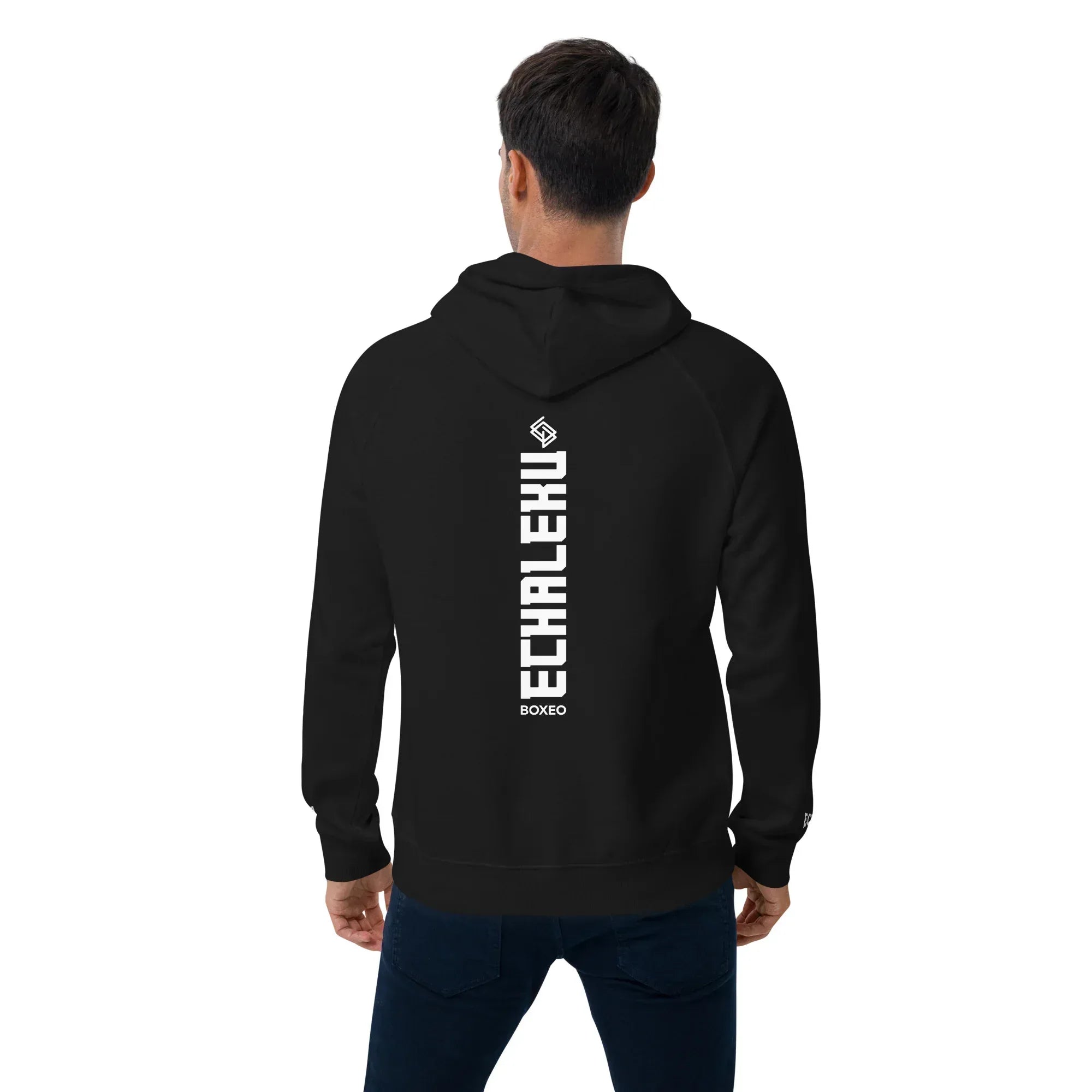 Sudadera Bordada Capucha Unisex Vertical - Echaleku Boxeo