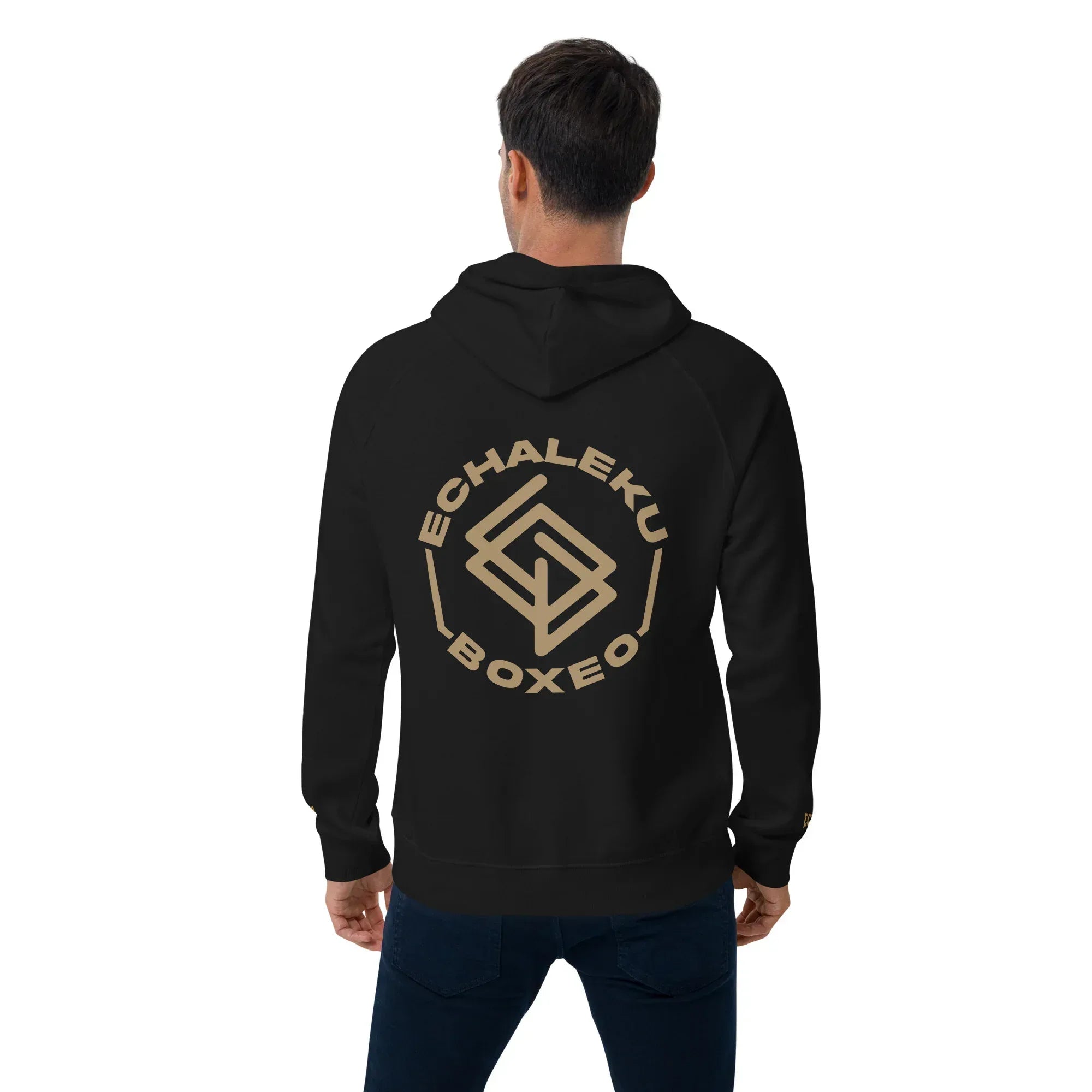 Sudadera Bordada Capucha Unisex Logo Ring - Echaleku Boxeo