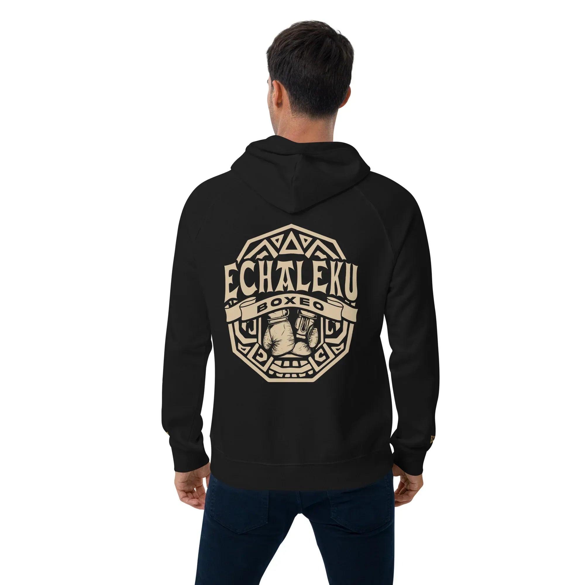 Sudadera Bordada Capucha Unisex Guantes México - Echaleku Boxeo