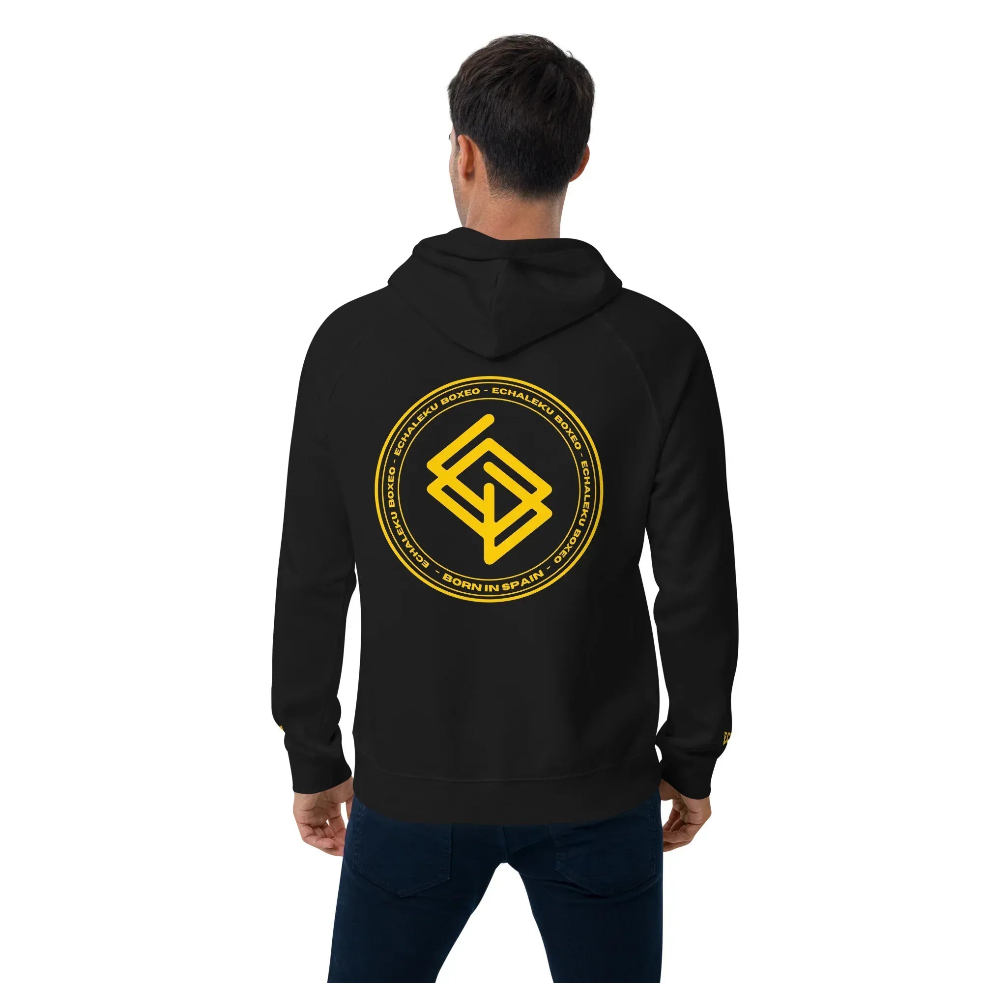 Sudadera Bordada Capucha Unisex Echaleku Boxing Team Gold - Echaleku Boxeo